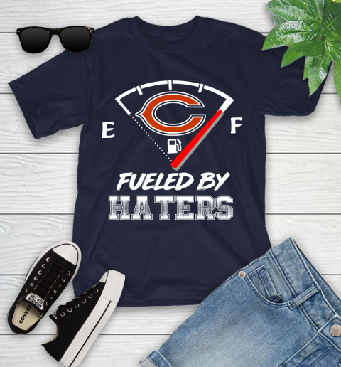 Chicago Bears NFL Football Fueled By Haters Sports Youth T-Shirt 2