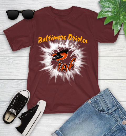 Baltimore Orioles MLB Baseball Adoring Fan Rip Sports Youth T-Shirt 14