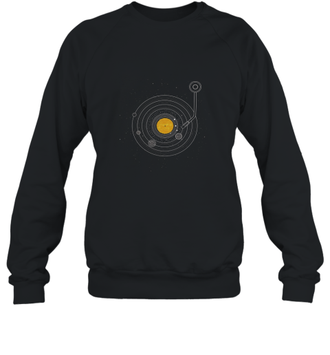 Cosmic Symphony Galaxy Space Record Vintage Graphic Tee Sweatshirt
