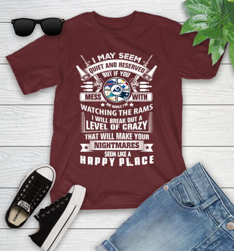 Los Angeles Rams NFL Football Don't Mess With Me While I'm Watching My Team Sports (1) Youth T-Shirt 14
