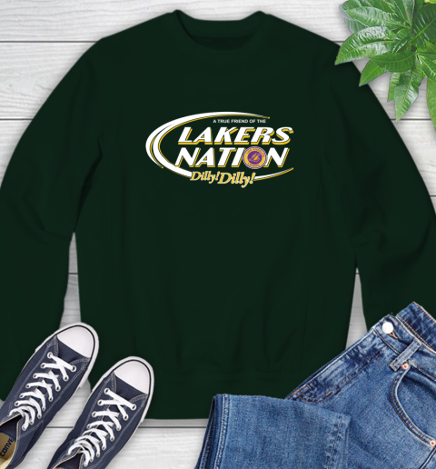 NBA A True Friend Of The Los Angeles Lakers Dilly Dilly Basketball Sports Sweatshirt 12