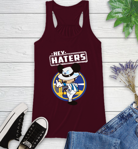 NBA Hey Haters Mickey Basketball Sports Golden State Warriors Racerback Tank 2