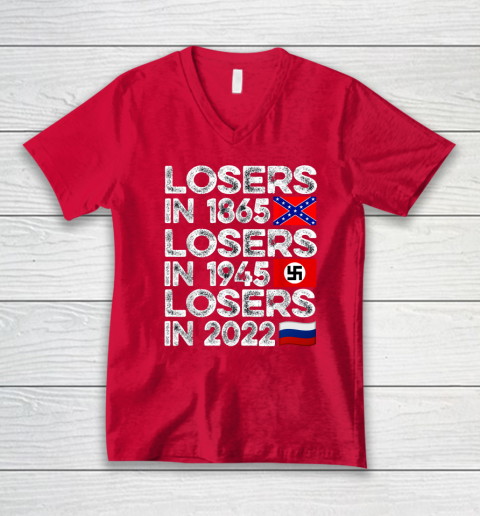 Russia Losers In 2022 V-Neck T-Shirt 5
