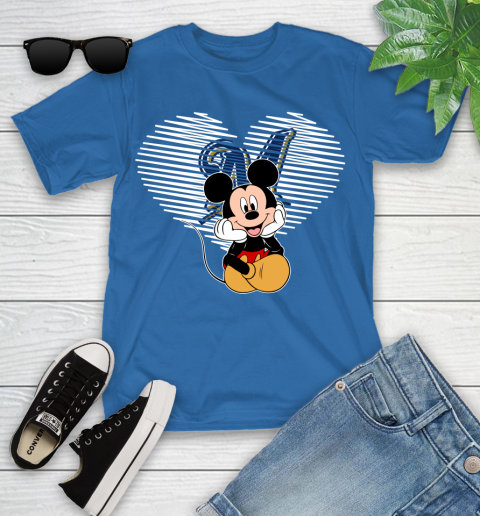 MLB Milwaukee Brewers The Heart Mickey Mouse Disney Baseball T Shirt_000 Youth T-Shirt 12