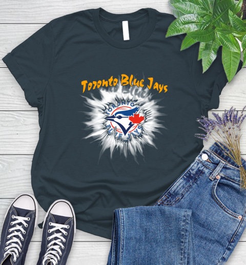 Toronto Blue Jays MLB Baseball Adoring Fan Rip Sports Women's T-Shirt 11