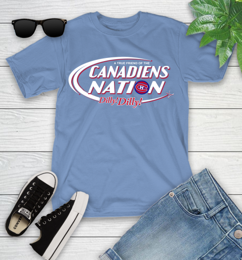 NHL A True Friend Of The Montreal Canadiens Dilly Dilly Hockey Sports Youth T-Shirt 15