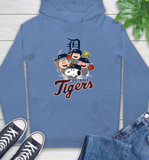 MLB Detroit Tigers Snoopy Charlie Brown Woodstock The Peanuts Movie Baseball T Shirt Hoodie 11