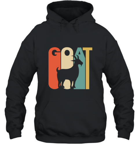 Vintage Style Goat Silhouette T Shirt Hooded