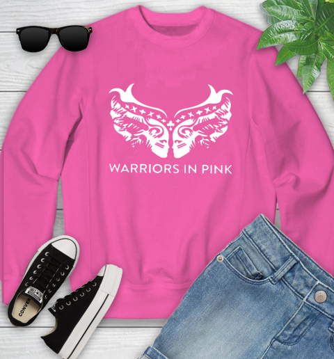 Ford cares warriors in pink shirt Youth Sweatshirt 6