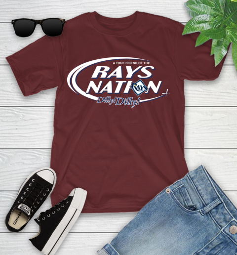 MLB A True Friend Of The Tampa Bay Rays Dilly Dilly Baseball Sports Youth T-Shirt 14