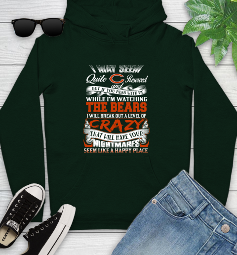 Chicago Bears NFL Football Don't Mess With Me While I'm Watching My Team Youth Hoodie 14