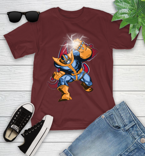Atlanta Braves MLB Baseball Thanos Avengers Infinity War Marvel Youth T-Shirt 14