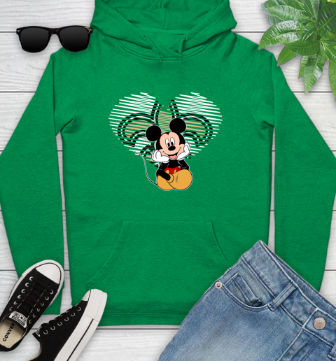 NFL New Orleans Saints The Heart Mickey Mouse Disney Football T Shirt_000 Youth Hoodie 9