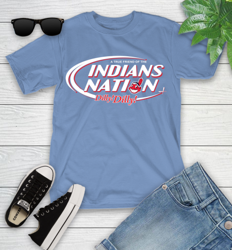 MLB A True Friend Of The Cleveland Indians Dilly Dilly Baseball Sports Youth T-Shirt 15
