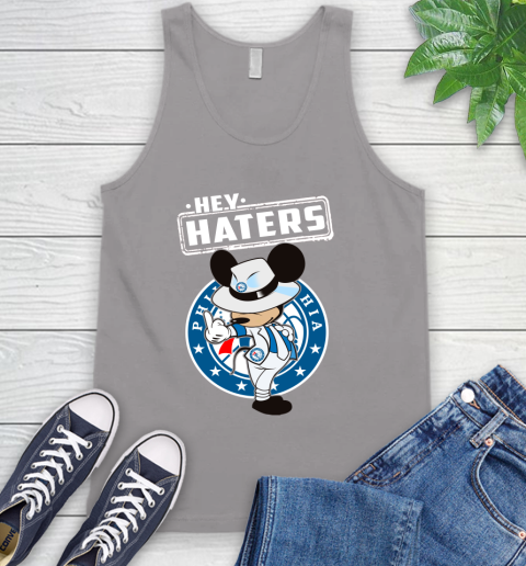 NBA Hey Haters Mickey Basketball Sports Philadelphia 76ers Tank Top 3