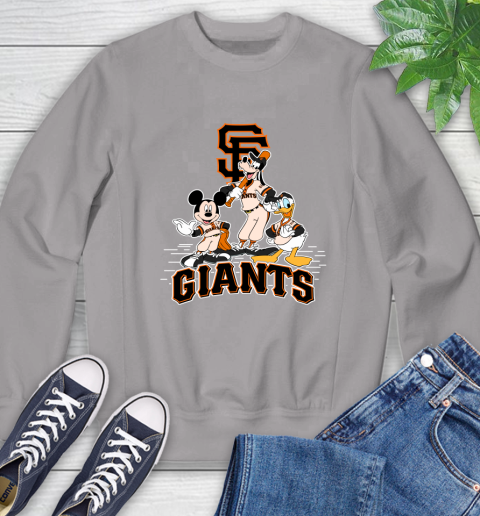MLB San Francisco Giants Mickey Mouse Donald Duck Goofy Baseball T Shirt Sweatshirt 5
