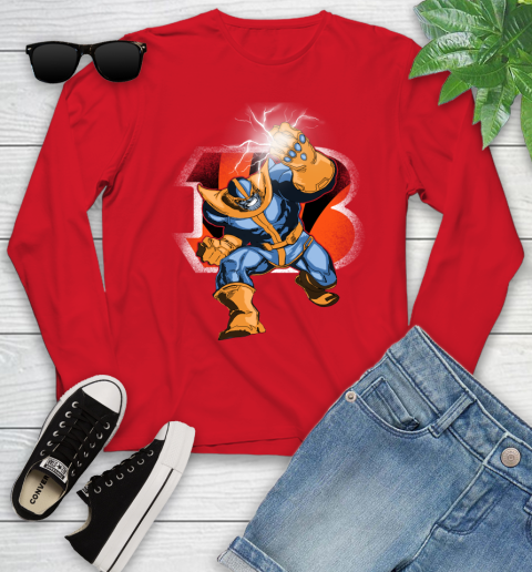 Cincinnati Bengals NFL Football Thanos Avengers Infinity War Marvel Youth Long Sleeve 11
