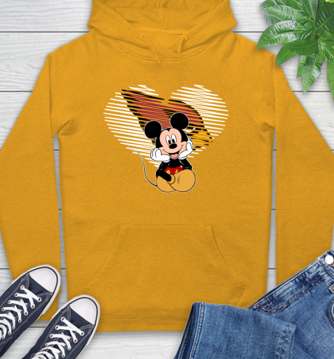 NFL Arizona Cardinals The Heart Mickey Mouse Disney Football T Shirt_000 Hoodie 2