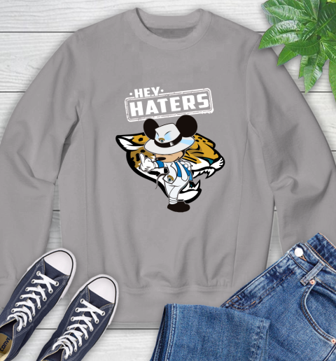 NFL Hey Haters Mickey Football Sports Jacksonville Jaguars Sweatshirt 5