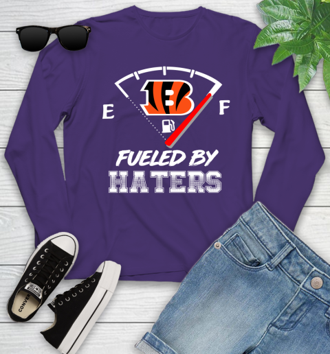 Cincinnati Bengals NFL Football Fueled By Haters Sports Youth Long Sleeve 4