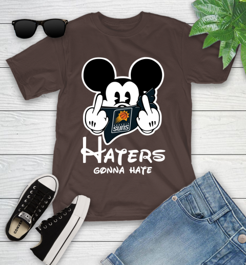 NBA Phoenix Suns Haters Gonna Hate Mickey Mouse Disney Basketball T Shirt Youth T-Shirt 7