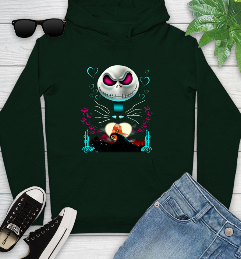 MLB Boston Red Sox Jack Skellington Sally The Nightmare Before Christmas Baseball Youth Hoodie 14