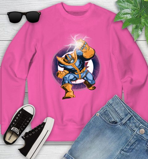Winnipeg Jets NHL Hockey Thanos Avengers Infinity War Marvel Youth Sweatshirt 6