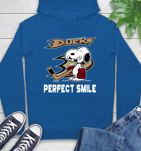 NHL Anaheim Ducks Snoopy Perfect Smile The Peanuts Movie Hockey T Shirt Hoodie 9