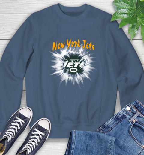 New York Jets NFL Football Adoring Fan Rip Sports Sweatshirt 8