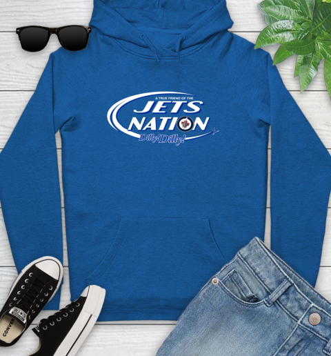 NHL A True Friend Of The Winnipeg Jets Dilly Dilly Hockey Sports Youth Hoodie 11