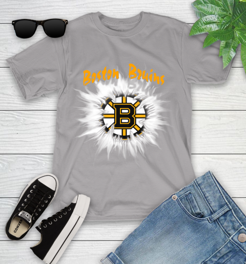 Boston Bruins NHL Hockey Adoring Fan Rip Sports Youth T-Shirt 4