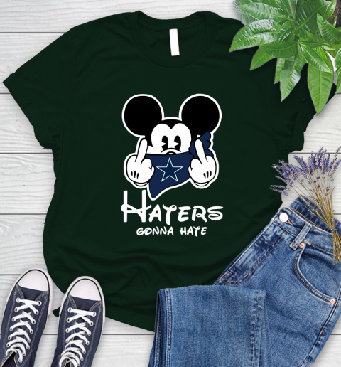 NFL Dallas Cowboys Haters Gonna Hate Mickey Mouse Disney Football T Shirt Women's T-Shirt 6