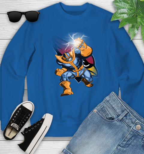 Arizona Cardinals NFL Football Thanos Avengers Infinity War Marvel Youth Sweatshirt 7