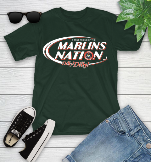 MLB A True Friend Of The Miami Marlins Dilly Dilly Baseball Sports Youth T-Shirt 5