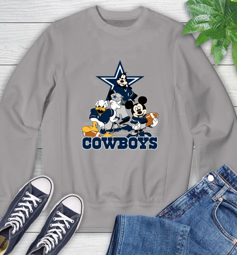 NFL Dallas Cowboys Mickey Mouse Donald Duck Goofy Football Shirt Sweatshirt 5