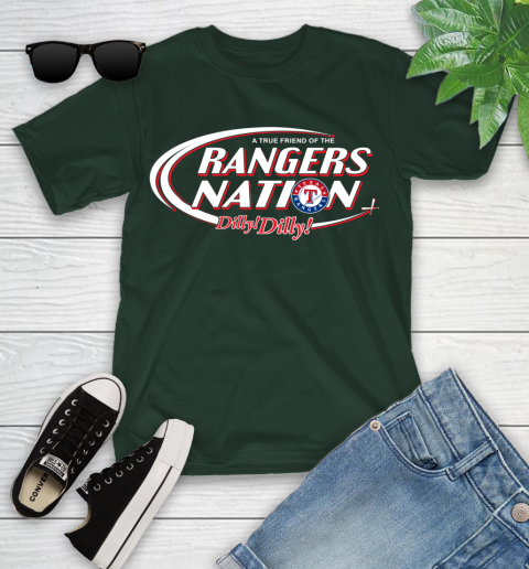 MLB A True Friend Of The Texas Rangers Dilly Dilly Baseball Sports Youth T-Shirt 5