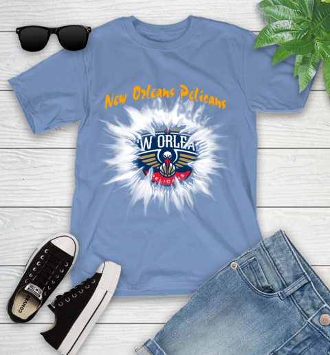 New Orleans Pelicans NBA Basketball Rip Sports Youth T-Shirt 15