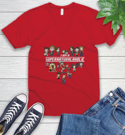 Iam_a_SupernaturalAHolic_Supernatural_A_Holic_Shirt V-Neck T-Shirt 6
