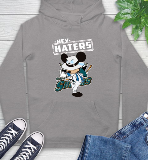 NHL Hey Haters Mickey Hockey Sports San Jose Sharks Hoodie 6