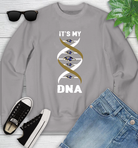 Baltimore Ravens NFL Football It's My DNA Sports Youth Sweatshirt 3