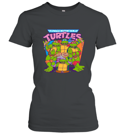 Teenage Mutant Ninja Turtles Pizza _ Smiles T Shirt AZ Women T-Shirt