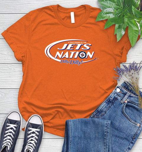 NHL A True Friend Of The Winnipeg Jets Dilly Dilly Hockey Sports Women's T-Shirt 3