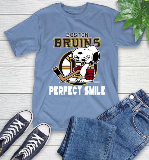 NHL Boston Bruins Snoopy Perfect Smile The Peanuts Movie Hockey T Shirt T-Shirt 12