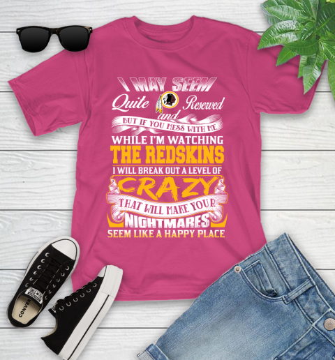 Washington Redskins NFL Football Don't Mess With Me While I'm Watching My Team Youth T-Shirt 11