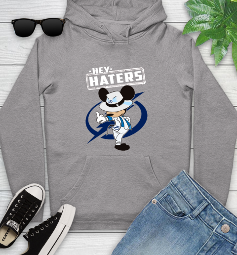 NHL Hey Haters Mickey Hockey Sports Tampa Bay Lightning Youth Hoodie 6
