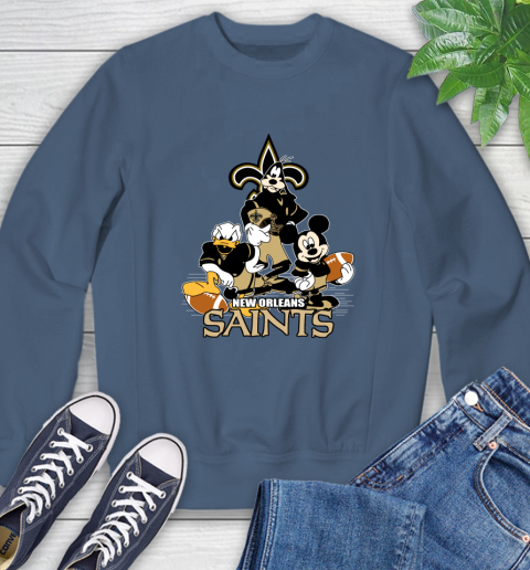 NFL New Orleans Saints Mickey Mouse Donald Duck Goofy Football Shirt Sweatshirt 8
