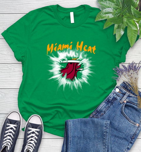 Miami Heat NBA Basketball Rip Sports Women's T-Shirt 9