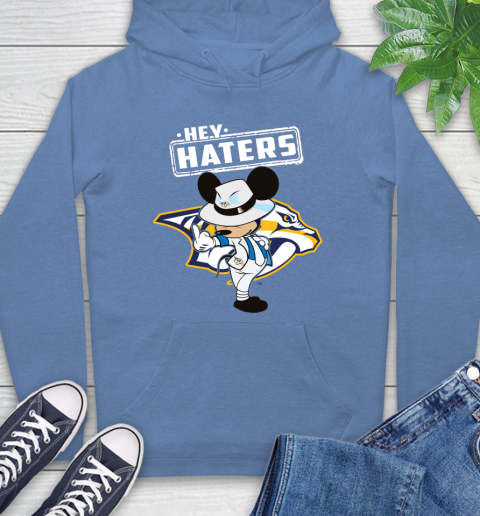 NHL Hey Haters Mickey Hockey Sports Nashville Predators Hoodie 11