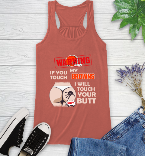 Atlanta Falcons NFL Football Warning If You Touch My Team I Will Touch My Butt Racerback Tank 3