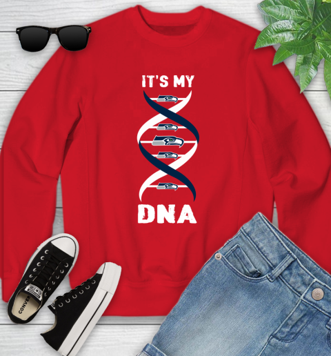 Seattle Seahawks NFL Football It's My DNA Sports Youth Sweatshirt 9 Seattle Seahawks NFL Football It's My DNA Sports Youth Sweatshirt - Image 9